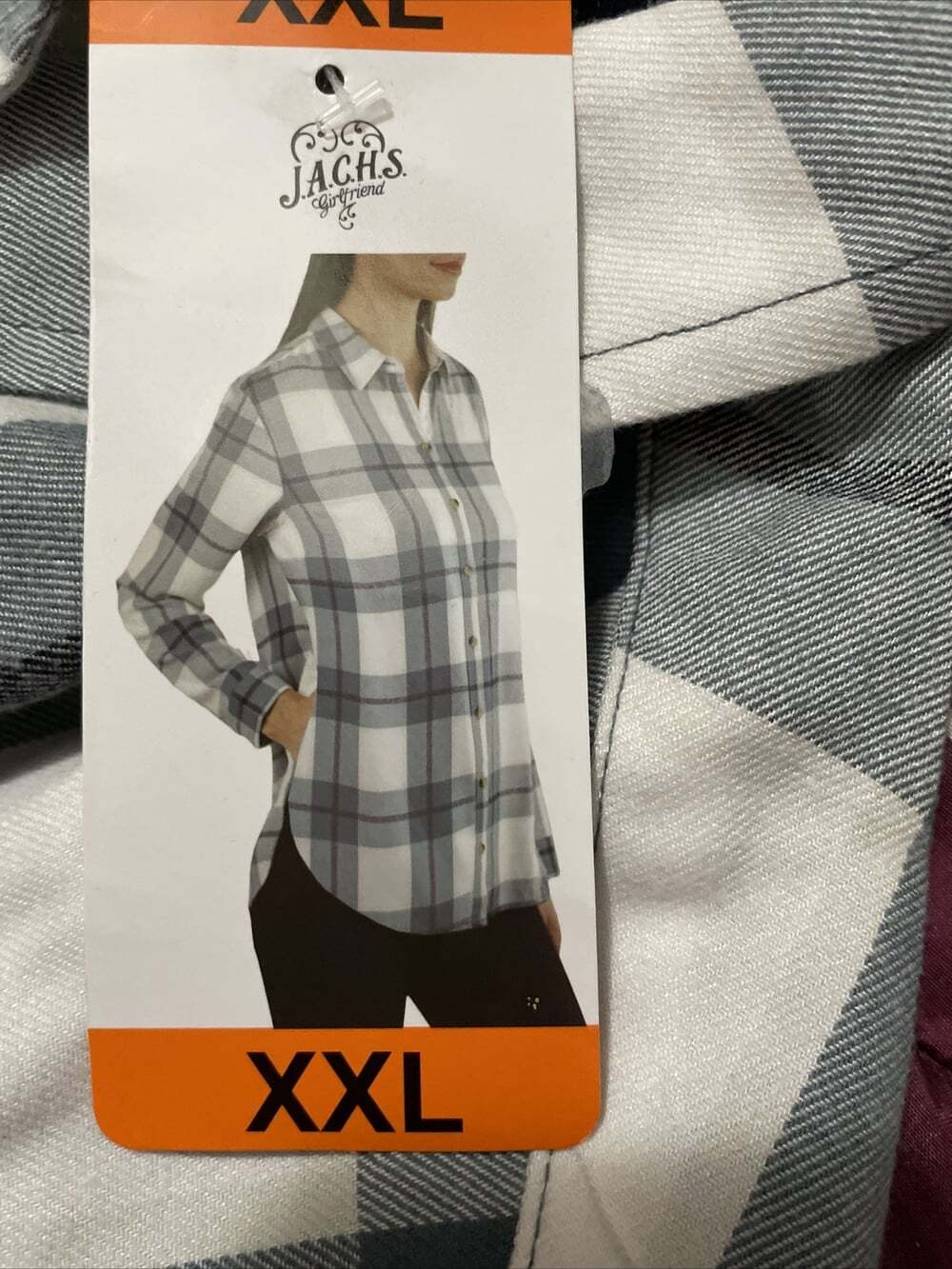 Women's Jachs Girlfriend Button Front Shirt Soft Flannel Side Pocket Teal XXl